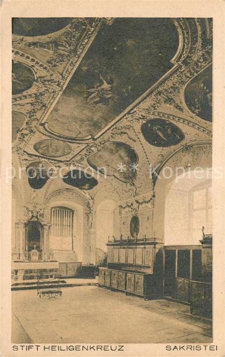 Heiligenkreuz Niederoesterreich Stift Heiligenkreuz Sakristei
