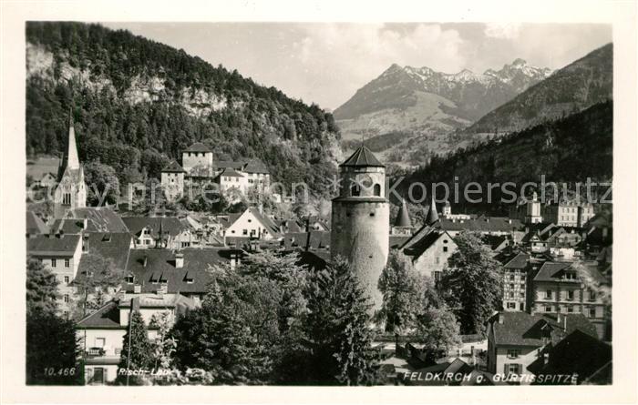 Feldkirch Vorarlberg mit Gurtisspitze