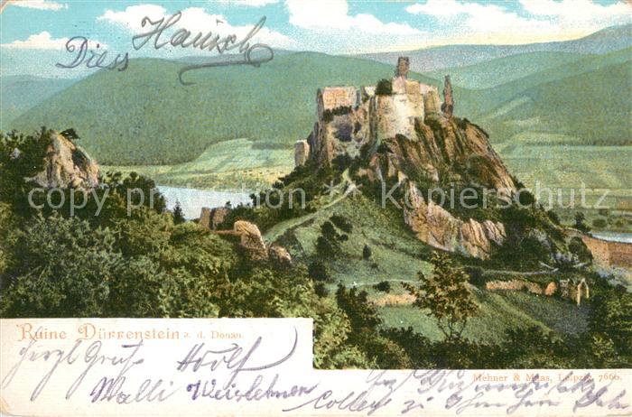Duernstein Wachau Ruine Duerrenstein