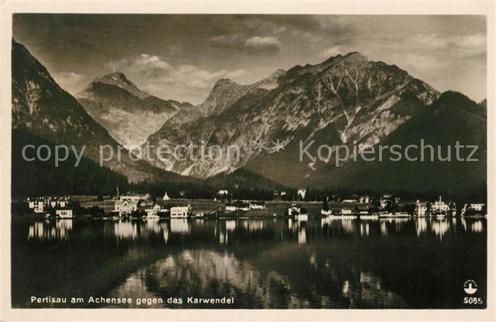 Pertisau Achensee Nachtaufnahme mit Karwendel