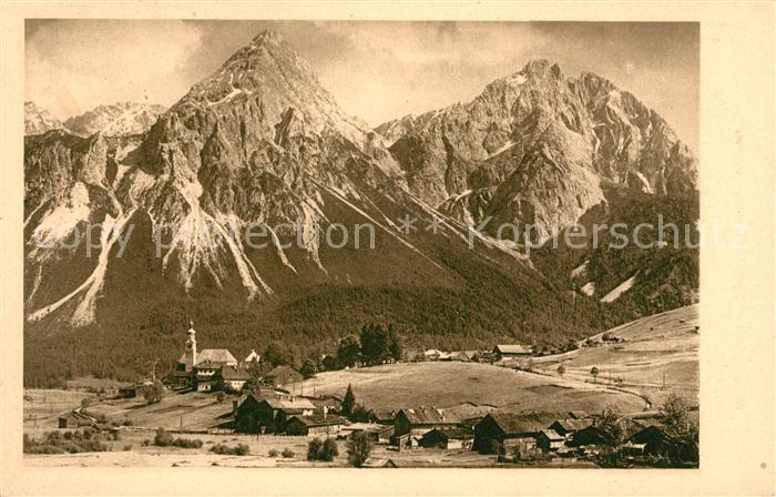 Lermoos Tirol mit Sonnenspitze