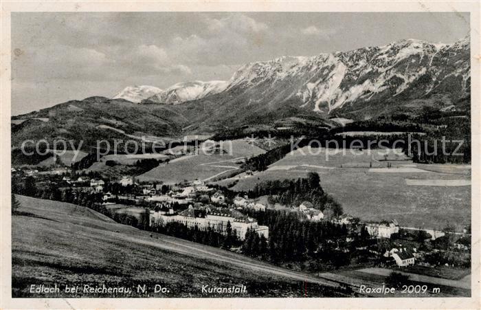 Edlach Panorama Kuranstalt Raxalpe