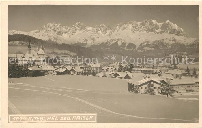 Kitzbuehel Tirol mit Kaisergebirge