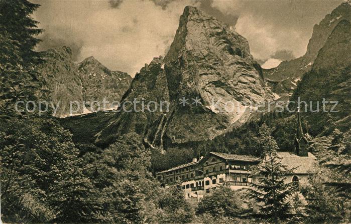 Hinterbaerenbad Kaisergebirge Unterkunftshaus Sektion Kufstein