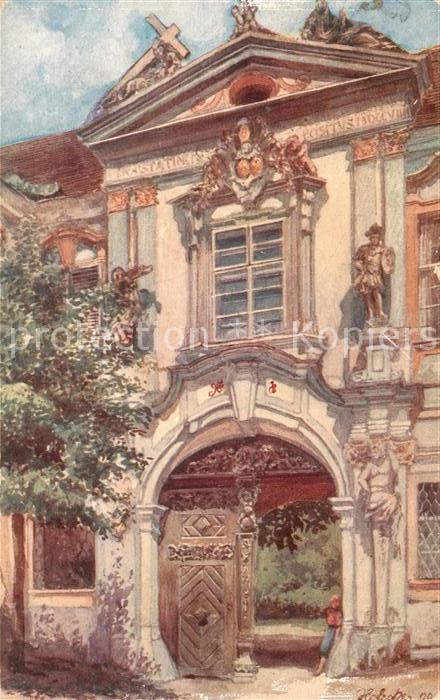 Duernstein Wachau Stiftsportal Kuenstlerkarte