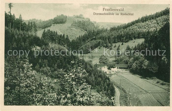 Frankenwald Region Dorenschmühle im Rodachtal