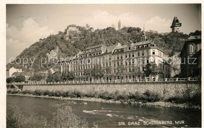 Graz Steiermark Schlossberg Mur