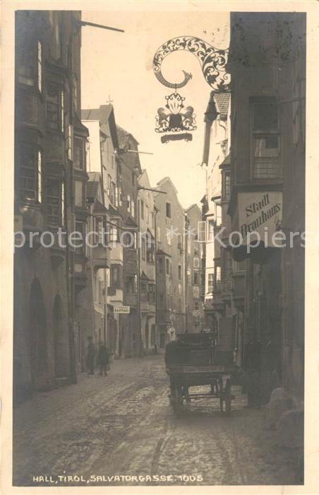 Hall Tirol Salvatorgasse Stadt Brauhaus