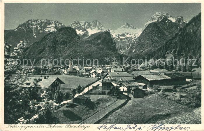 Lofer mit Loferer Steinberge