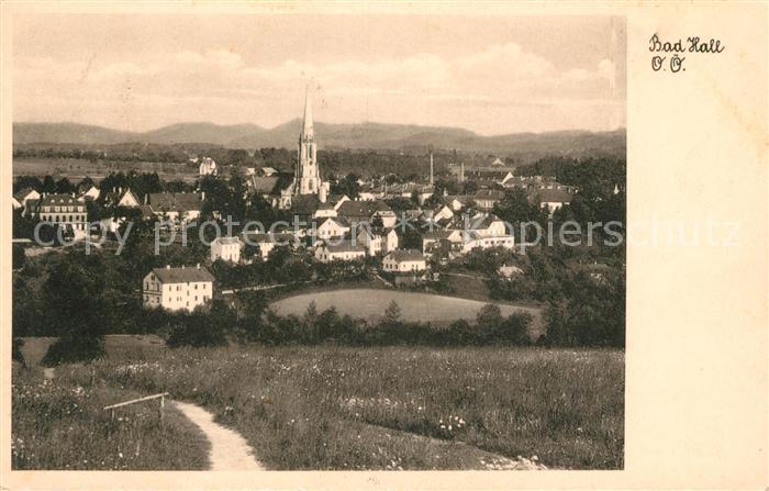 Bad Hall Oberoesterreich Stadtpanorama mit Kirche