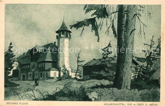 Keilberg Tschechien Keilberghotel III. Serie Radierungen und Federzeichnungen Ri