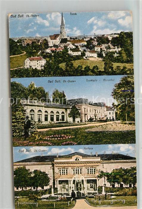 Bad Hall Oberoesterreich Panorama Trinkhalle Marienhof Kurhaus