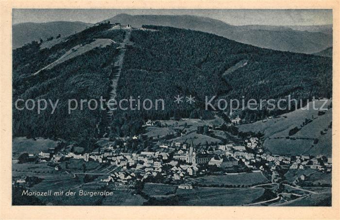 Mariazell Steiermark mit der Buergeralpe