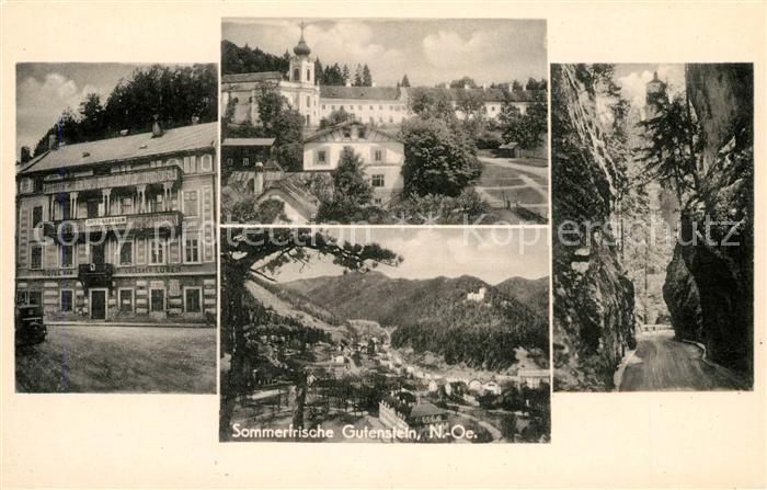 Gutenstein Niederoesterreich Autostation Schloss Panorama Strasse