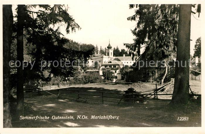 Gutenstein Niederoesterreich Mariahilferberg Kirche