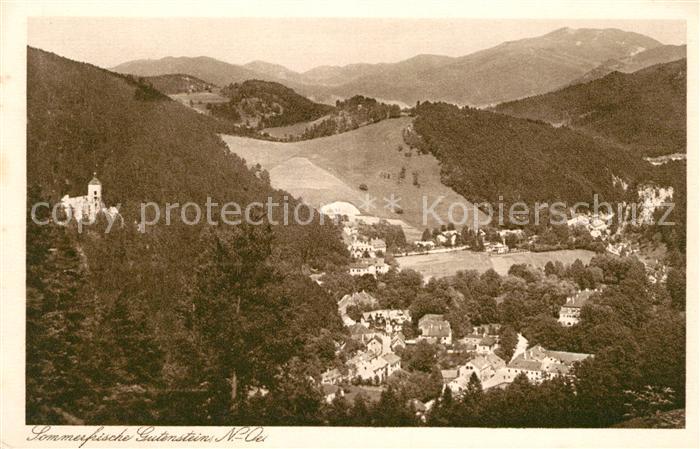 Gutenstein Niederoesterreich Panorama Kirche
