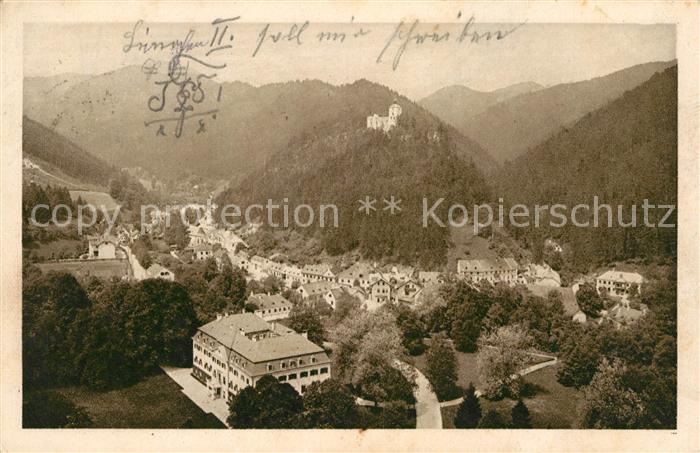 Gutenstein Niederoesterreich Panorama Ruine