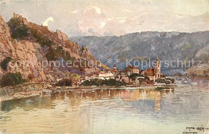 Duernstein Wachau Nibelungenweg Kuenstlerkarte