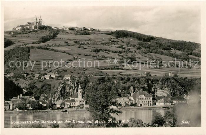 Marbach Donau mit Maria Taferl