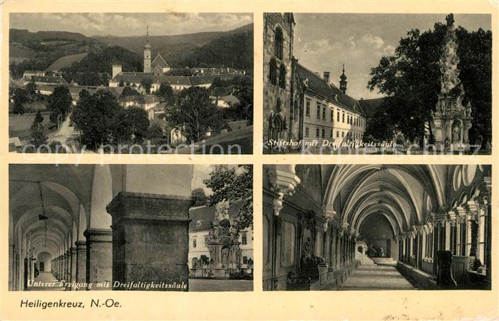 Heiligenkreuz Niederoesterreich Stiftshof Dreifaltigkeitssaeule Unterer Freigang