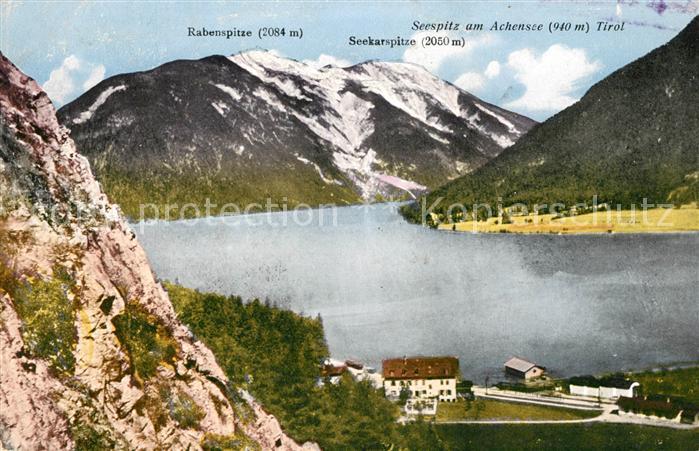 Seespitz am Achensee mit Rabenspitze und Seekarspitze
