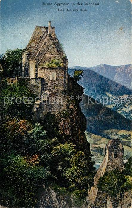 Aggstein Niederoesterreich Ruine Aggstein Das Rosengaertlein