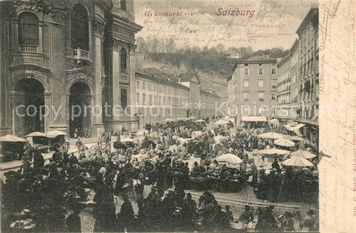 Salzburg Oesterreich Gruenmarkt