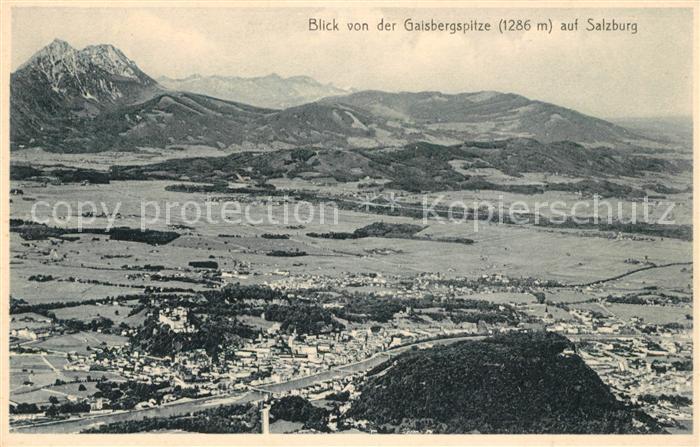 Salzburg Oesterreich Blick von der Gaisbergspitze
