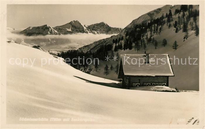 Radstaedter Tauern Suedwienerhuette mit Seekarspitze