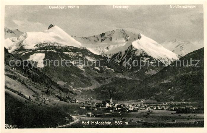 Bad Hofgastein mit Graukogel Feuersang Goldberggruppe
