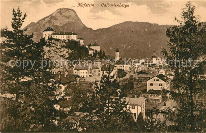 Kufstein Tirol Blick vom Calvarienberg
