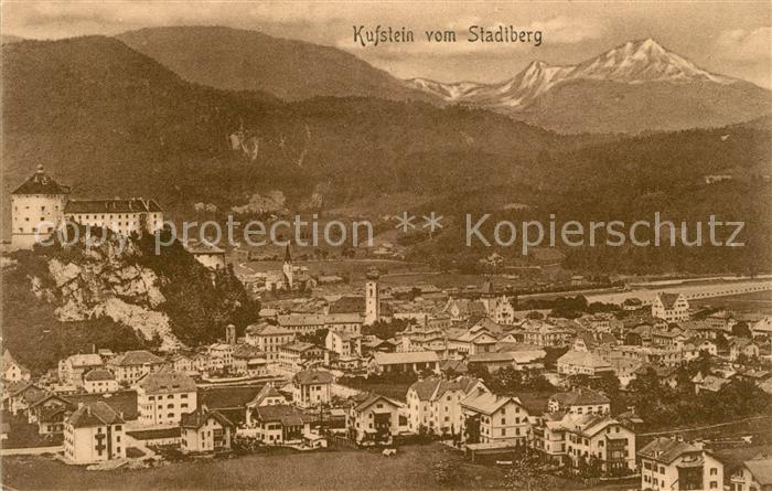 Kufstein Tirol Blick vom Stadtberg