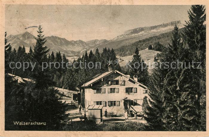 Walserschanz Kleinwalsertal Grenzgasthof Alpen
