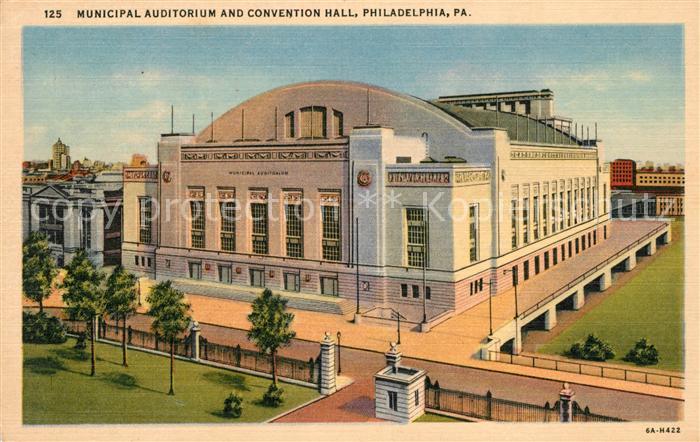 Philadelphia Pennsylvania Municipal Auditorium and Convention Hall Illustration