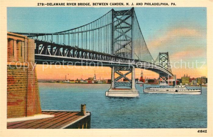 Philadelphia Pennsylvania Delaware River Bridge
