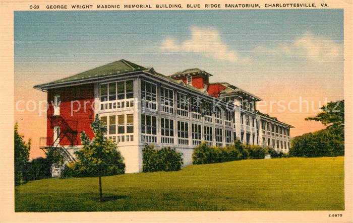 Charlottesville Virginia George Wright Masonic Memorial Building Blue Ridge Sana