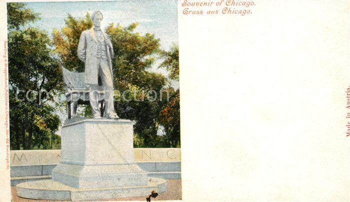 Chicago Illinois Lincoln Monument Statue