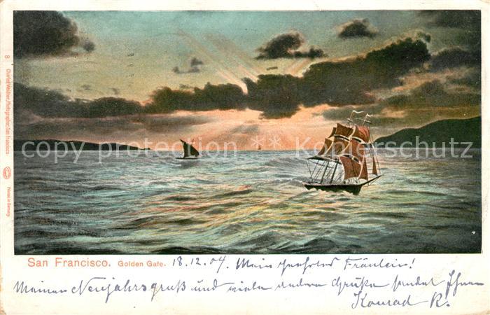 San Francisco California Golden Gate Painting