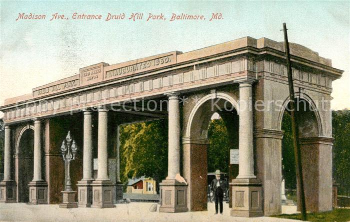 Baltimore Maryland Madison Avenue Entrance Druid Hill Park