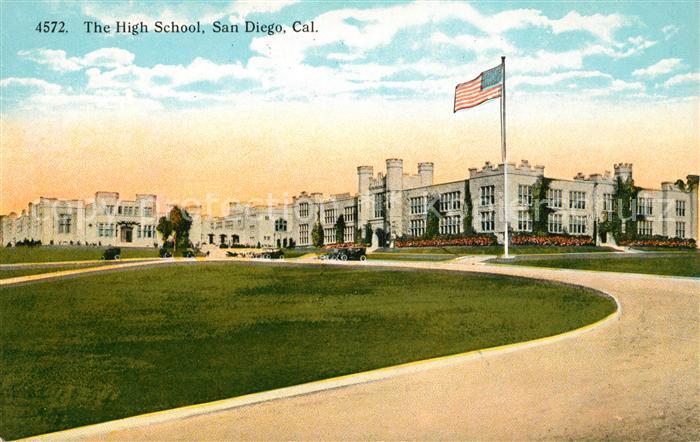 San Diego California The High School American Flag