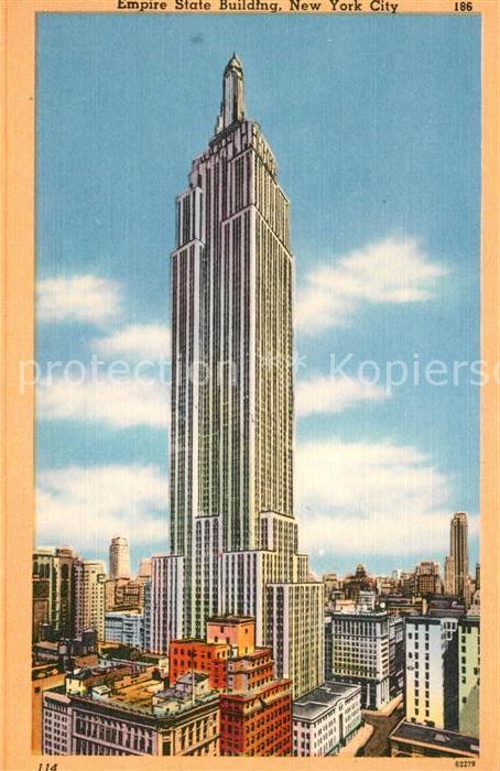 New York City Empire State Building Illustration