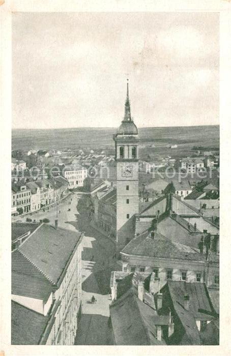 Wischau Tschechien Stadtbild mit Kirche NZ4