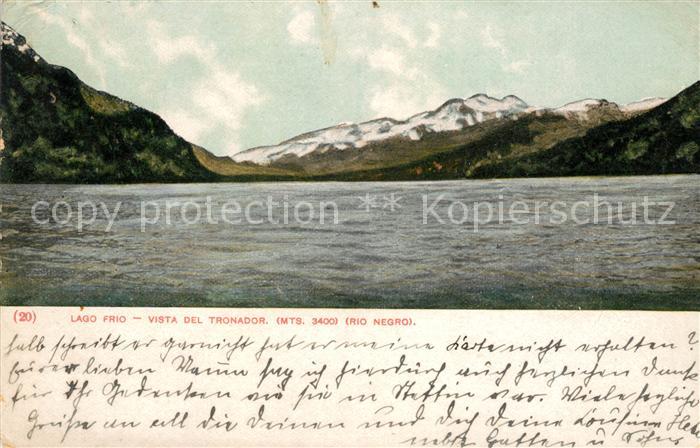 Argentinien Lago Frio vista del Tronador Mountains Rio Negro