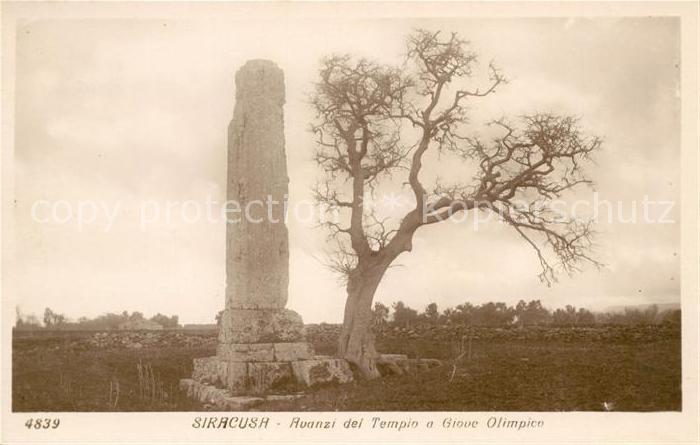 Siracusa Avanzi del Tempio a Giove Olimpico
