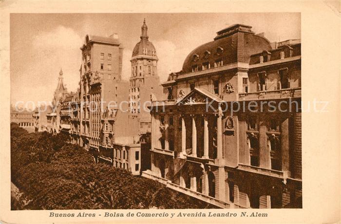Buenos Aires Bolsa de Comercio y Avenida Leandro N.