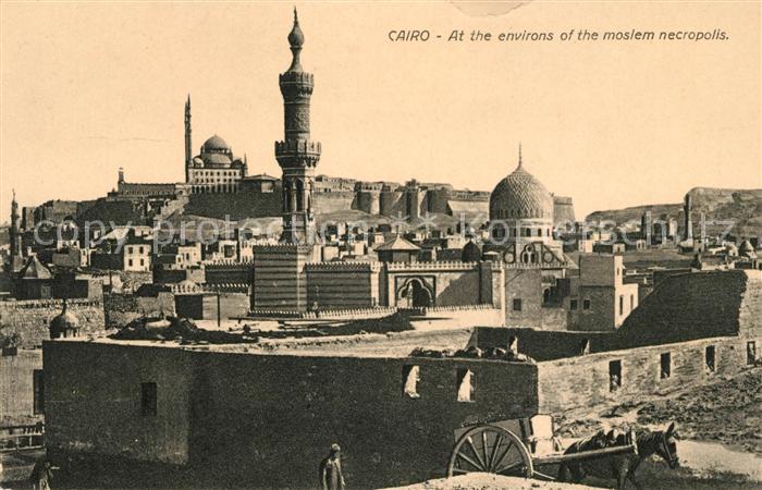 Cairo Egypt At the environs of the moslem nectropolis