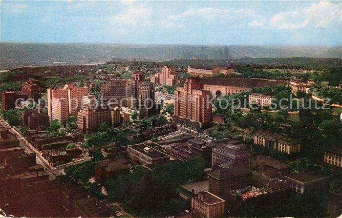 Pittsburgh World Famous Medical Center aerial view
