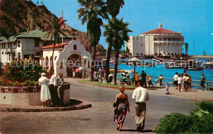 Santa Catalina Island Street Scene with Casino