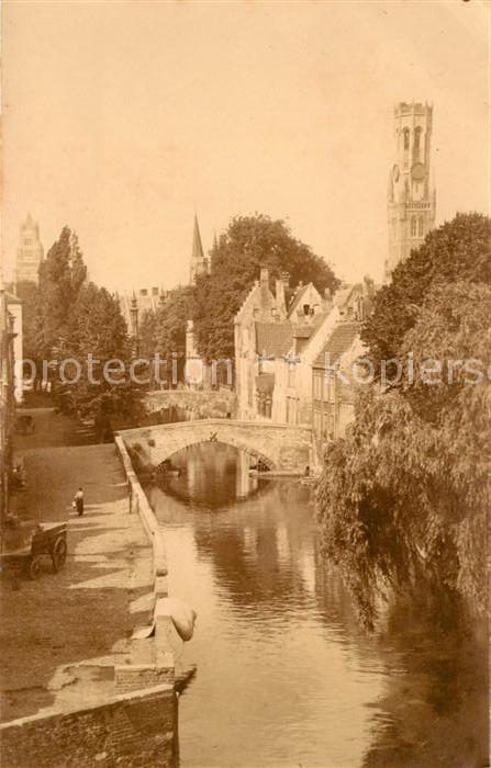 Bruges BRUGGE Belgie Kanal Turm