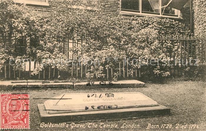 London Goldsmith's Grave The Temple